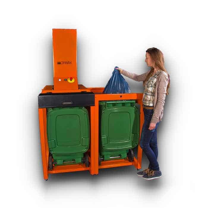 ORWAK hulladékprés a kommunális hulladék kezeléséhez